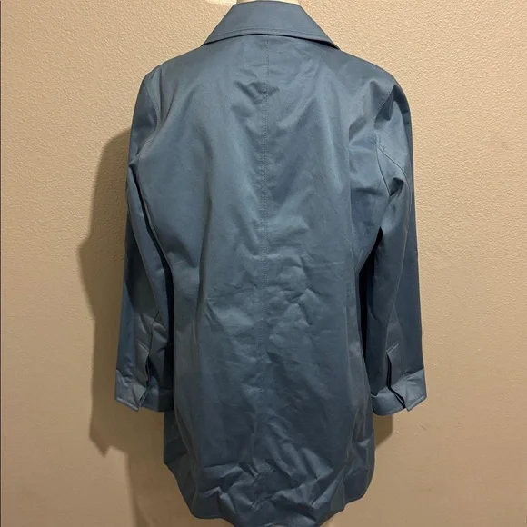 Coach Vintage Cotton Button Down Trench Coat Rain Resistant Preppy